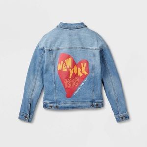 Pride Adult Queer Artist Design New York 1969 Denim Jacket - Light Wash